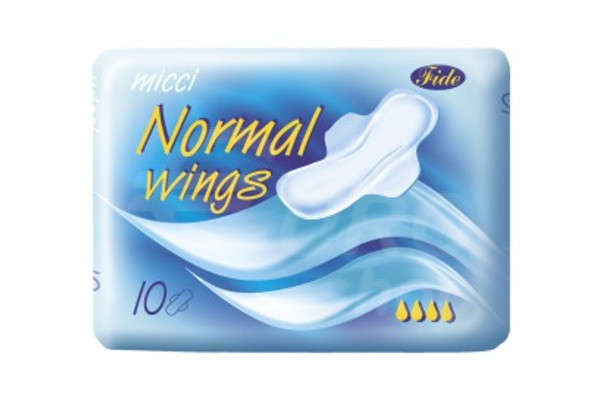 Dámské vložky Micci Normal Wings 10ks s křidélky