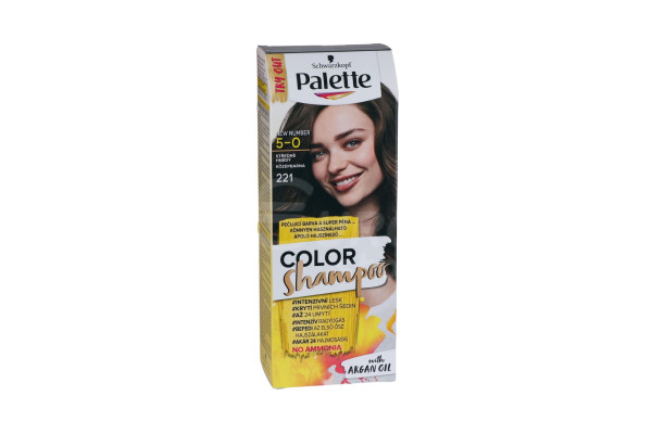 Palette Color Shampoo 221/5-0 středně hnědý