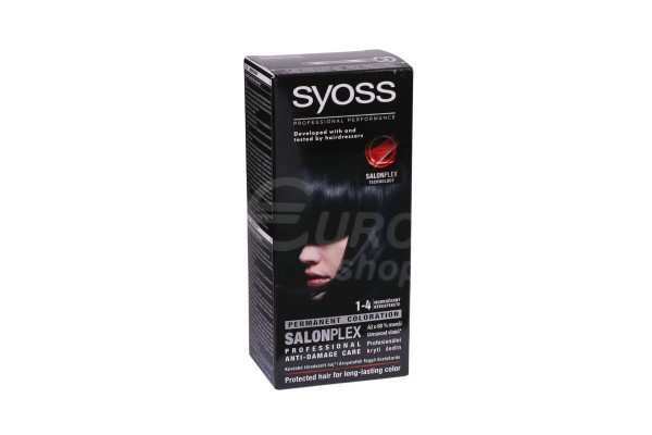 Barva na vlasy Syoss 50ml Modročerný 1-4