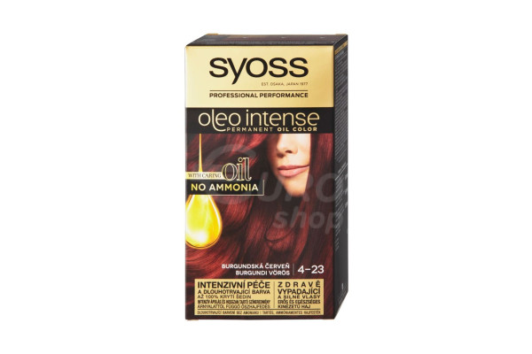 Barva na vlasy Syoss Oleo Intense 50ml Burgunská červeň 4-23