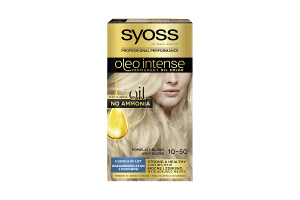 Barva na vlasy Syoss Oleo Intense 10-50 Popelavá blond (homo,tn)