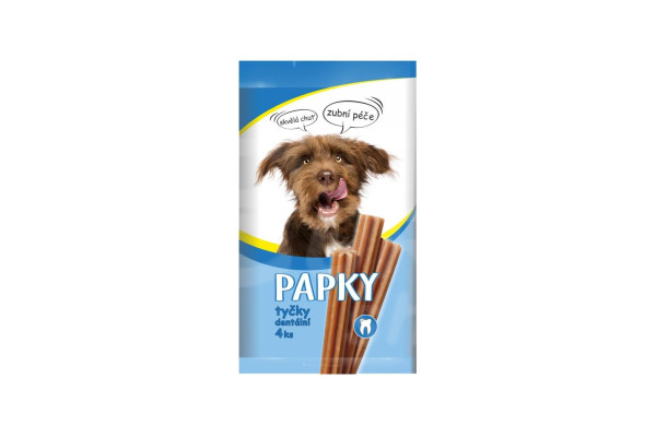 Dentální tyčinky 4ks 103g Papky