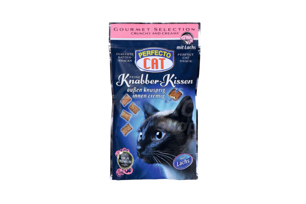 Plněné polštářky s lososem 50g Perfecto Cat