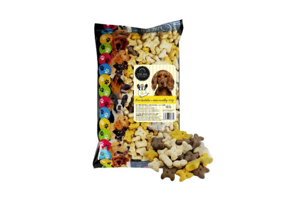 Kostičky pro psi FineDog 500g Vanilka