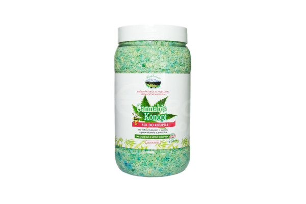 Herb Extract sůl do koupele 1,2kg s konopím