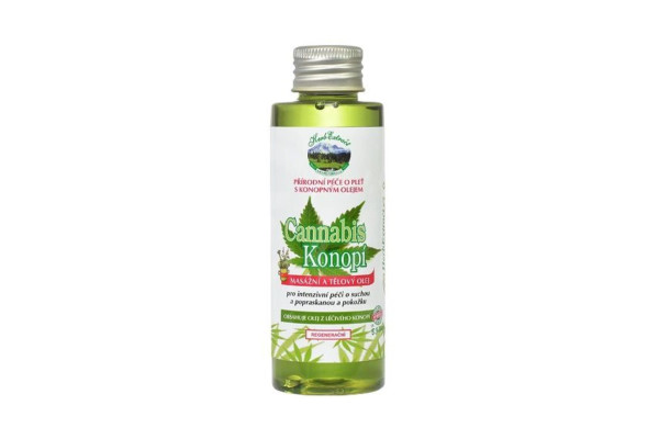 Masážní olej Herb Extract 100ml Konopí