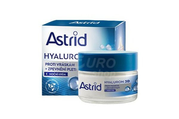 Noční krém Astrid HYALURON 3D 50ml Proti vráskám