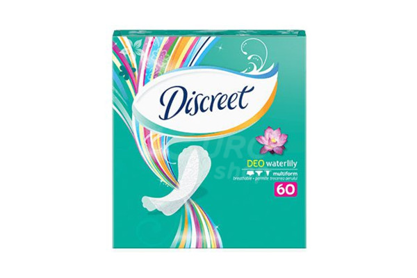 Dámské slipové vložky Discreet 60ks Multiform, DEO Waterlily