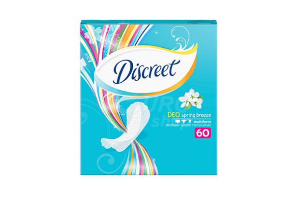 Dámské slipové vložky Discreet 60ks Multiform, Deo Spring Breeze